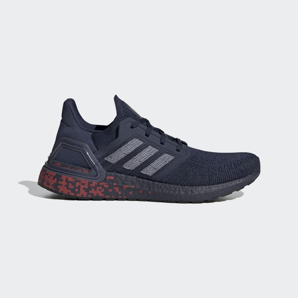 Adidasi Alergare Adidas Ultraboost 20 Dama Romania - Bleumarin/Albi/Aurii Metal EG0706